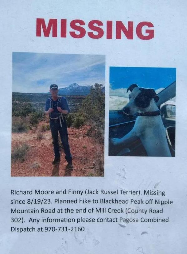 The pair went missing on 19 August. Credit: Colorado Missing Persons Organization