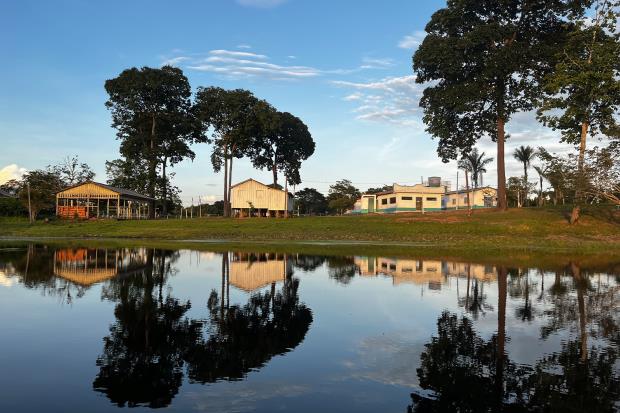 Community center located beside Lake Maria Pixi