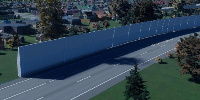 cities skylines 2 highway sound barrier