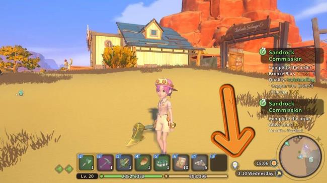 a builder with a new knowledge point available my time at sandrock knowledge points guide