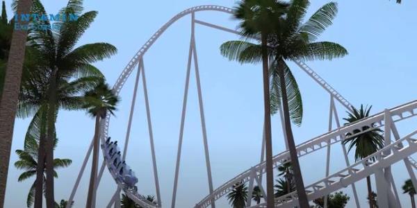 The record-breaking ride is set to be an opening day attraction at Saudi Arabia's Six Flags Qiddiya. Credit: Intamin